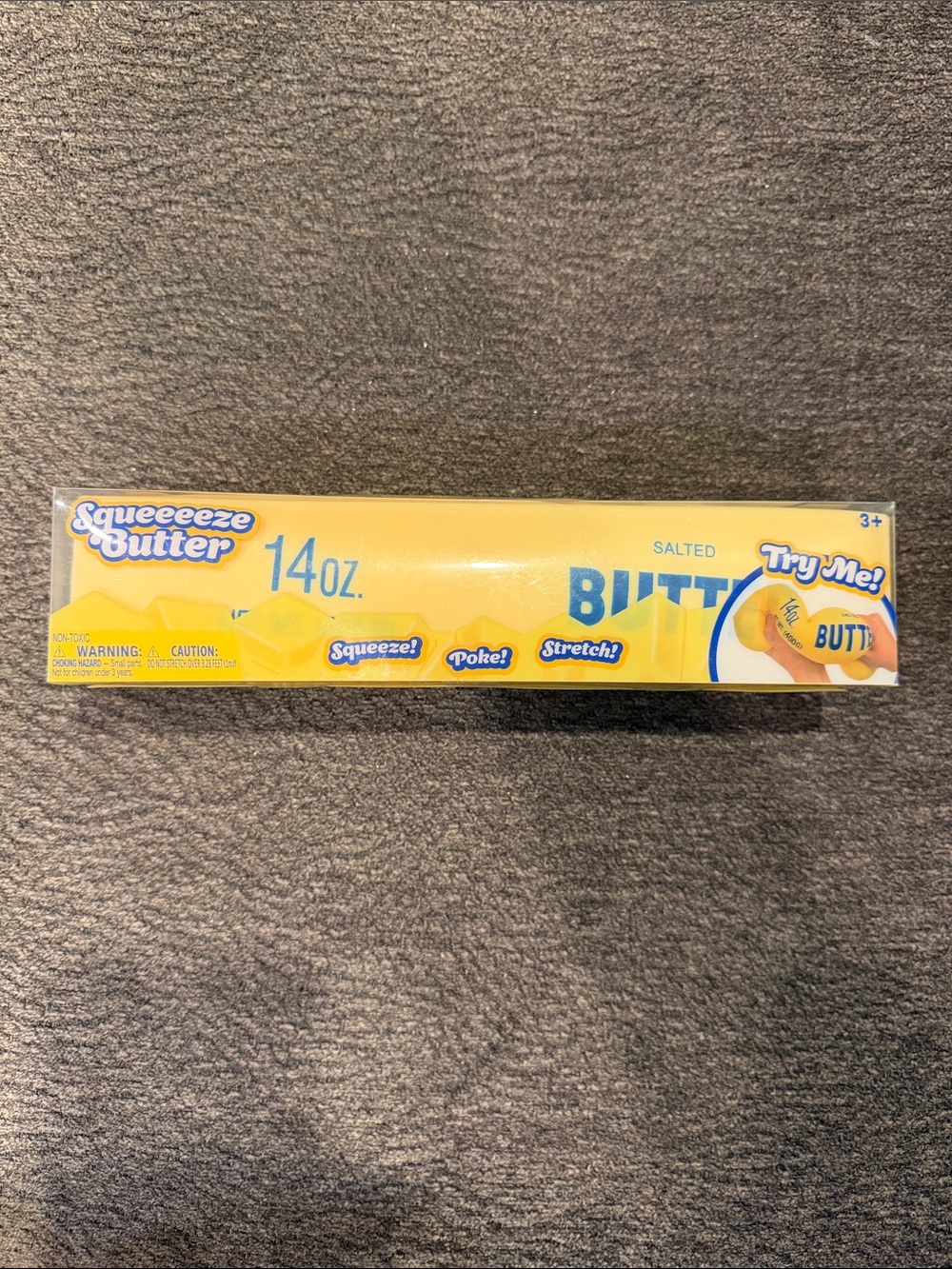 Giggle Zone 14 oz. Yellow  Squeeze Butter Squishy Toy